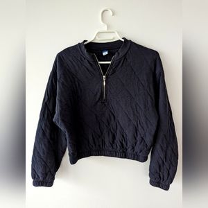 Gap cropped, waffle sweater